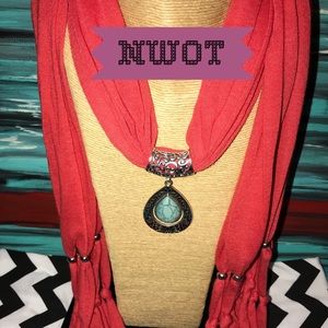 Pendant Necklace Scarf